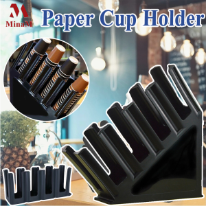 Plastic Paper Cup Holder Coffee Organizer Milktea Cup Holder Storage Rack Paper Cup Storage