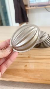 ส่งฟรี พิมพ์ขนมไข่ พิมพ์เค้ก (1 / 5 ชิ้น), ขนาด 6x8x3 cm, วัสดุเหล็กกล้าคาร์บอน, แข็งแรง, ทนทาน, อบไม่ติดพิมพ์