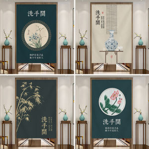 Chinese Style Bathroom Door Curtain & Customized Commercial Toilet Partition