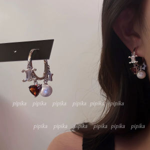 Original Design Unique Earth Planet Flashing Personality Womens Earrings 925 Silver Needle Cold Style Fashion Jewelry