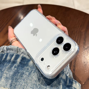 Ultra-Thin Transparent Silicone Phone Case for iPhone 17 pro Max Full Lens Protection Womens Style Simple Design Apple 17 Air 16 Anti-Fall