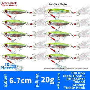 Long Distance Glowing Floating Fishing Lure with Double Hooks