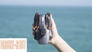Drone R107-6Kdrone camera 6K rc drone pesawat remote control  drone gps Motor Tanpa Sikat Drone Kamera Ganda HD 6K