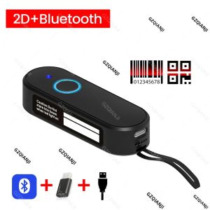 Máy Quét Mã QR 1D Mini Bluetooth/USB Có Dây/không Dây PDF417 EAN13 Đầu Đọc Hình Ảnh CMOS Ma Trận Dữ Liệu Để Quét Mã Vạch Di Động