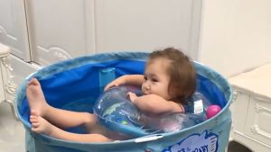 SPEEDS Bathtub Lipat Anak Portable Folding Barrel Bak Mandi Mandi Air Hangat Kolam 020-18C