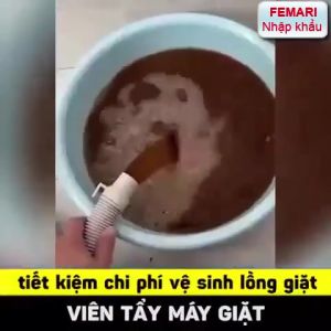 [Hộp 12 Viên ] Viên Tẩy Vệ Sinh Lồng Máy Giặt WAHSING POWDER Diệt khuẩn Và Tẩy Chất Cặn Lồng Máy Giặt Hiệu Quả
