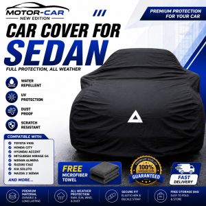 Car Cover for Sedan Vios Reina Mirage G4 Batman Corolla BB Corolla SB All Unit Water Repellent Sun and Dust Proof Only