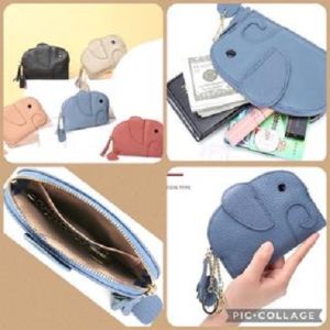 (SG Stocks) Leather Cute Elephant Coin Purse
