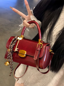 Red Wedding Bridal Bag Womens Crossbody Bag Luxury Sensation Small Niche Daily Use Beigeile Soft PU Leather Handbag