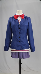 Aira Shiratori Cosplay Costume Dress Skirt School Uniform Blue Jacket Momo Ayase Anime For Women Girls Halloween Party Props