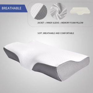 Soft Memory Foam Pillow Contour Pillow Sleep Pillow Cervical Neck Support Head Care Pillow