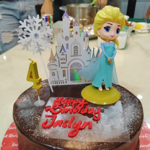 Snowflake Cake Topper Frozen Elsa Cake Topper 3pcs/Set Birthday Cake Topper Cake Decoration Frozen Kek Hiasan 冰雪奇緣 雪花插牌