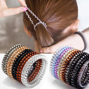 Korea-Style Hair Ties for Women with Phone Line Cuff Rubber Band No Trace Soft Silicone Hair Accessories Popular Among Young Girls