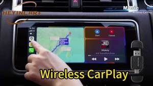 HEYINCAR Bộ Chuyển Đổi Mini Thông Minh 2 Trong 1 Không Dây CarPlay Dongle Android Auto Box OEM Car Plug Play WiFi 5.8G BT Kết Nối Tự Động