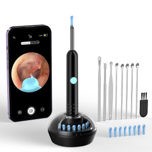 Visual Earwax Removal Endoscope 1920x1080 HD with 6-Axis Gyro Stabilization 20fps Real-Time WiFi Camera 1.2-1.5cm Focus 45min