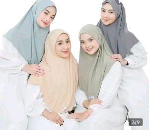 hijab bergo instan jersey premium