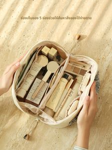 กระเป๋าเครื่องสำอางผู้หญิง กระเป๋าเครื่องสำอางแบบป้องกันน้ำ กระเป๋าเครื่องสำอางสำหรับเดินทาง กระเป๋าแปรงเครื่องสำอาง กระเป๋าใส่ของใช้ในห้องน้ำแบบลำลอง กระเป๋าสะพายไหล่แบบมีซิป