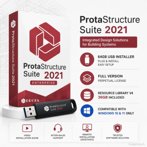 ProtaStructure Suite Enterprise v2021 5 USB SOFTWARE Installer – Plug & Install | FULL VERSION | Perpetual | No CD Drive Needed | Windows Compatible | Fast & Easy Setup | No Internet Required | COMES IN A USB FLASDRIVE | USB | FLASHDRIVE