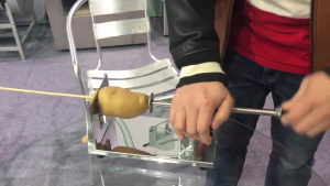 Stainless Spiral Potato Slicer Potato Apple Slicer Spiral French Fry Vegetable Cutter Tower Machine Kitchen Cutting Tools