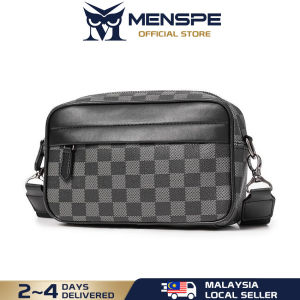 MENSPE Men Bags Mens Shoulder Bag Cross Body Bag Casual Shoulder Bag Men Fashion Shoulder Bag Large Capacity PU Bag Casual Sport Street Bag for Travel Outdoor
