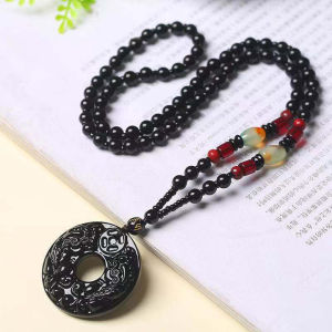 Dây chuyền Phong Thủy mặt đá mã não cho cả Nam và Nữ - T0318