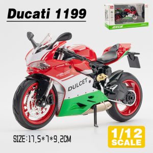 LEO 1:12 Ducati 1199 Panigale S Motorcycle Metal Diecast Alloy Toy Car Model Trucks For Kids Toys Vehicles Hobbies Collectio