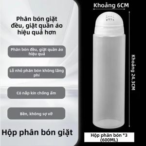 Hộp Lưu Trữ Bột Giặt Chống Ẩm Di Động và Kín Đóng