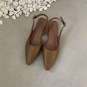 Vintage Style French Flat Heel Toe Post Sandals
