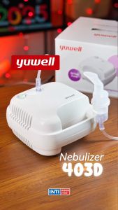 YUWELL - Nebulizer Compressor Portable FlowAdjustable 403D | Alat Uap