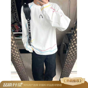 Áo Thun Tay Dài Màu Trắng HUSSA Dành Cho Nam Áo Thun Thể Thao Thể Dục Ngoài Trời Áo Thun Thể Thao Đạp Xe Phong Cách Mỹ Cleanfit