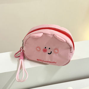 Mini Portable Makeup Bag Travel Handheld Large Capacity Partitioned Lipstick Storage Bag Student Outdoors Handbag Cosmetic Pouch