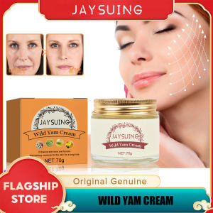 Jaysuing Wild Yam Cream Anti Aging Cream Wrinkle Firming Lifting Fade Fine Lines Moisturizing Brightening Beauty Enhance Skin Tone And Texture Maintaining Moisture For Skin Skin Dullness Skin Oxidation Hydrating Elastic Smooth Skin Cream 70g