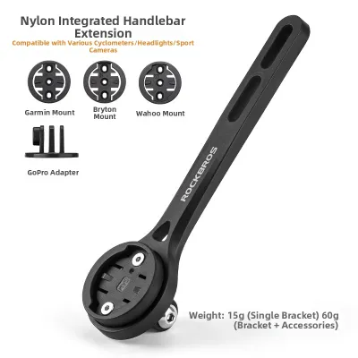 RockBros | Mountain Road Cycling Computer Mount Support for Action Camera and Light Extension Base