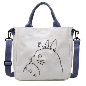 Cartoon Totoro Printing Pattern Canvas Handbag: A Stylish & Practical Choice