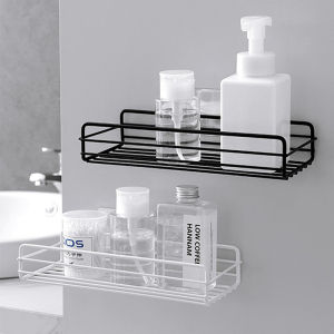 ตะแกรงวางของ ติดผนัง ตะกร้าเหล็กใส่ของ ตะกร้าใส่ของในห้องน้ําพร้อมที่แขวนผ้าขนหนู รับน้ําหนักได้เยอะ