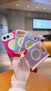Luxury Dopamine Laser Magnetic Case for iPhone Duo Hinge Protection for Magsafe Gradient Color IMD Cover for iPhone DUO 2026 New
