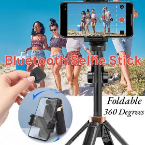 Portable Wireless Selfie Stick 360 Rotatable Extendable Stick Quadruped Desktop Phone Holder Shootingvlog