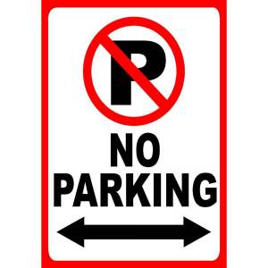 No Parking Sign Bawal Pumarada DONT BLOCK THE DRIVEWAY SIGN LAMINATED type plastic Laminated 250gsm BIG SIZE A4 PVC TYPE AVAILABLE SIGNAGE