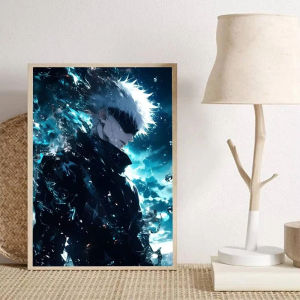 KAYOU | Acrylic Paint By Numbers Character Satoru gojo Oil Painting Package Art Picture For Bedroom Wall Adults Hand Painted Unique Gift