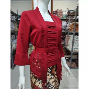 Atasan Kebaya Kutubaru Moderen Tangan 3/4 Remaja Dewasa Madelyne Model Bali Kebaya Kartini Modern