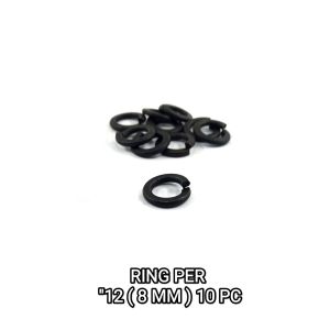 Ring Per "12 (8mm) Per Pak Isi 10 PC - Reng Pir Peer Plat Plate Kunci 12 Diameter Dalam 8mm Diameter Luar 12mm Tebal 17mm