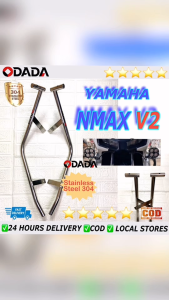 ODADA Motorcycle Stainless Steel 304 Half Crash Guard Pair For Yamaha Nmax V2 Good Quality Made Thailand Plug And Play
