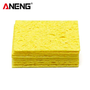 ANENG | ANENG 10PCS Cleaning Sponge Cleaner Yellow High Temperature Square Soldering Iron Rack Sponge Soldering Iron Tip Clean Tools
