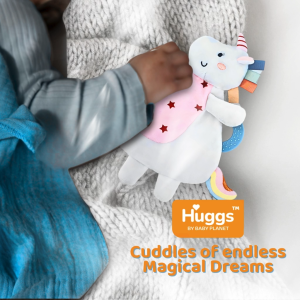 Baby Planet Huggs Dino/Unicorn Blankie Toy – Plush Soft Toy for Newborn 0m+