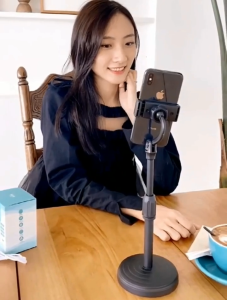 ขาตั้งโทรศัพท์ ที่วางโทรศัพท์ ขาตั้งมือถือ มัลติฟังก์ช ประกอบใหม่ง่าย ใช้งานสามารถหมุนได้ 360 องศา ปรับสูงต่ําได้ ที่สูงที่สุด34 cm