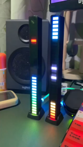 Rechargeable RGB LED Rhythm Light Bar with Adjustable Mode Speed and Brightness