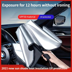 Car sun shield front windshield sun shield shade curtain car interior windshield shield umbrella
