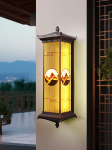 Đèn Tường Phong Cảnh Núi Non Á Đông Nghệ Thuật