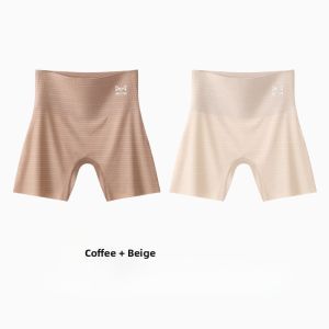 miiow | Cat Lady Safety Pants Womens Seamless High Waist Briefs Anti-Light Summer Underwear Three-In-One Flat Angle Shorts