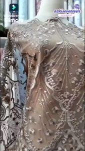 kain tille bahan kebaya bordir motif bestseller murah